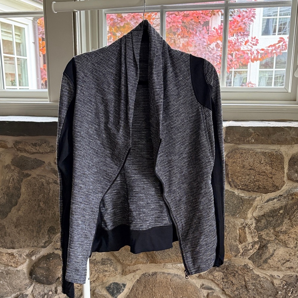 lululemon athletica Gray and Black Women's Top